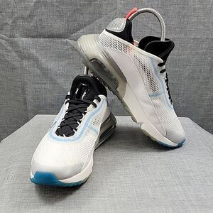 Nike Air Max 2090 CJ4066-100 White Running Shoes White / Blue Sneakers Size 7Y
